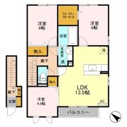 コフレ・ドール Cの間取り画像