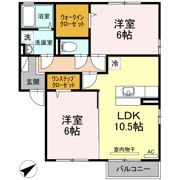 アルブルビラージュ新岩国の間取り画像