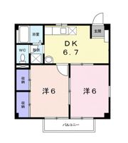 メゾンルピナスAの間取り画像