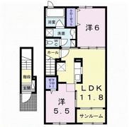 ルポゼBの間取り画像