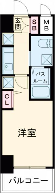 エステムプラザ神戸三宮ルクシアの間取り画像