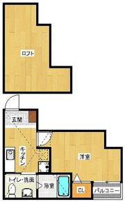 コンフォートベネフィス住吉1の間取り画像