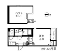 ウェストコート草薙の間取り画像
