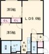 クラリス菊水Ⅱの間取り画像