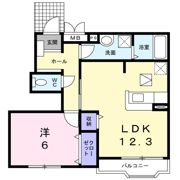 ノーブルフォンテーヌBの間取り画像