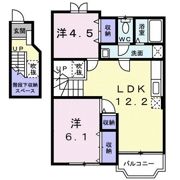 ベルデュール白羽Aの間取り画像