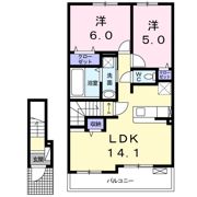 ルーチェⅡの間取り画像