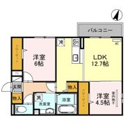 Jソレイユ錦ヶ丘の間取り画像