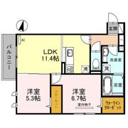Jソレイユ錦ヶ丘の間取り画像