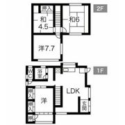 西区中小田井戸建の間取り画像