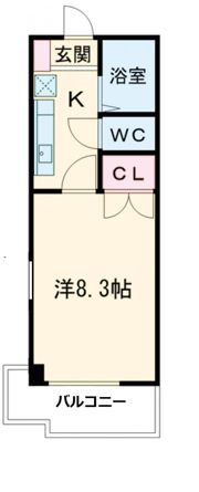 クマノハイツの間取り画像