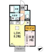 サンライズコーポ Gの間取り画像