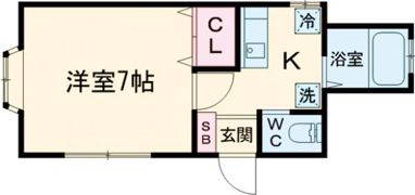 YKハイツの間取り画像