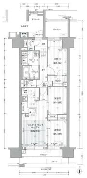 プレサンス ジェネ 新栄町駅前 葵の間取り画像