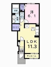 サニースクエアの間取り画像