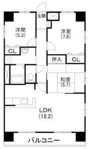 アレグリア曳馬の間取り画像