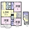 メゾンドールBの間取り画像