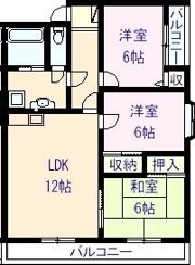 レジデンス小山の間取り画像