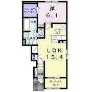 ノーブルライフⅡの間取り画像