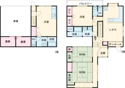 緑区大清水貸家の間取り画像