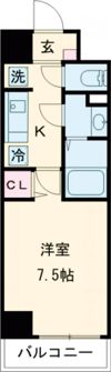 MISTRAL姫路駅前Ⅵ東駅前町の間取り画像