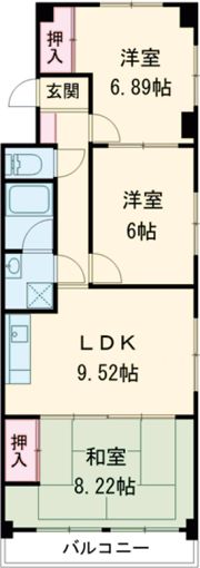第6水野マンションの間取り画像