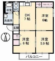 グランコート浅野 B棟の間取り画像