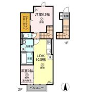 クレール C棟の間取り画像