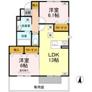 プランドール安岡Ⅳの間取り画像