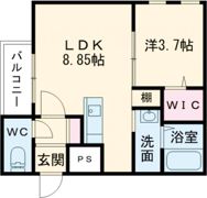 Cherim花畑 Iの間取り画像