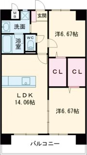 KSK中井コアプレイスの間取り画像