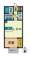 サウスウインド妻田の間取り画像