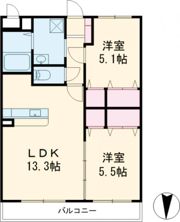 ゼニス森町の間取り画像