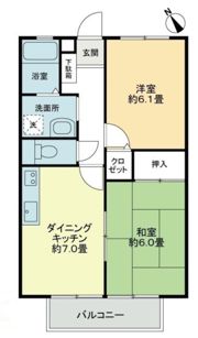タートルハイツBの間取り画像