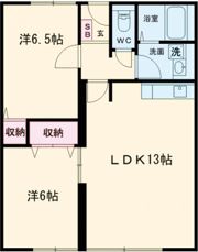 丸元ハイツの間取り画像