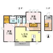 フォンティーヌ Ⅱ棟の間取り画像