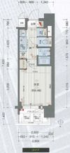 プレサンス名古屋STATIONアブソリュートの間取り画像