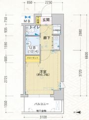 プレサンス京都烏丸御池Ⅱの間取り画像