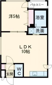 ラフィネ東札幌の間取り画像