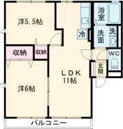 サンプレイスH.F Ⅱの間取り画像
