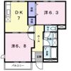 まっちゃハウス Ⅱ Dの間取り画像