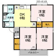 アーバンライフ赤木 Bの間取り画像