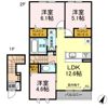 メゾン ド プリュネ Aの間取り画像
