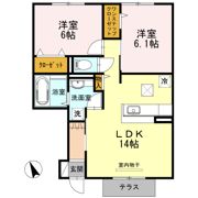 セジュール プランドール B棟の間取り画像