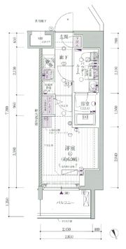 メインステージ立川Ⅵの間取り画像