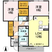 はっぴーあいらんど Cの間取り画像