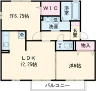 サンポーチ陽だまり Bの間取り画像