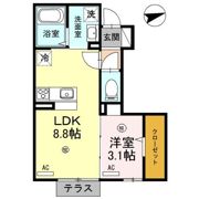 リッチキャッスルⅢの間取り画像