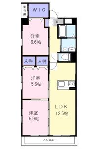 ラフィネ上浜の間取り画像