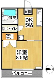 タカノコーポの間取り画像